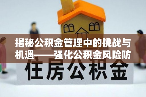 隆德揭秘公积金管理中的挑战与机遇——强化公积金风险防控的多维策略