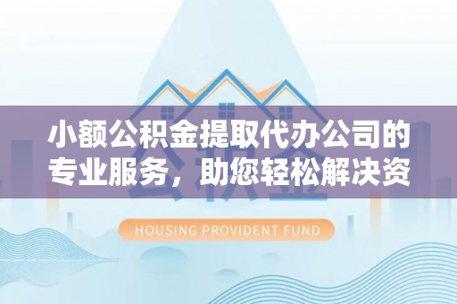 隆德小额公积金提取代办公司的专业服务，助您轻松解决资金难题