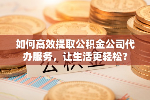 隆德如何高效提取公积金公司代办服务，让生活更轻松？