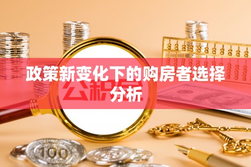 隆德政策新变化下的购房者选择分析