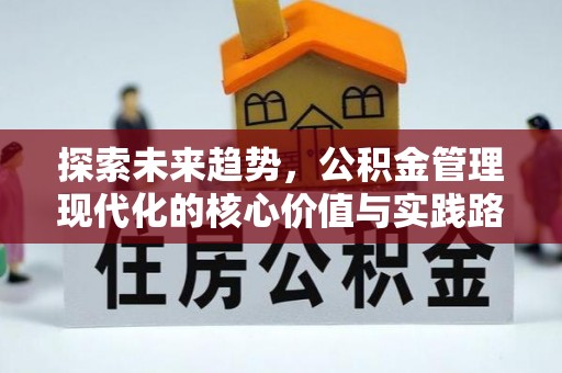隆德探索未来趋势，公积金管理现代化的核心价值与实践路径