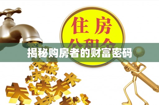 隆德揭秘购房者的财富密码
