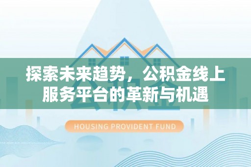 隆德探索未来趋势，公积金线上服务平台的革新与机遇