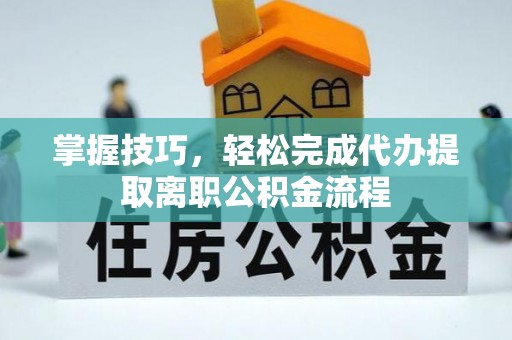 隆德掌握技巧，轻松完成代办提取离职公积金流程