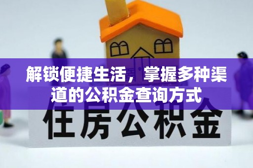 隆德解锁便捷生活，掌握多种渠道的公积金查询方式