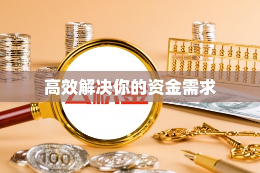 隆德高效解决你的资金需求
